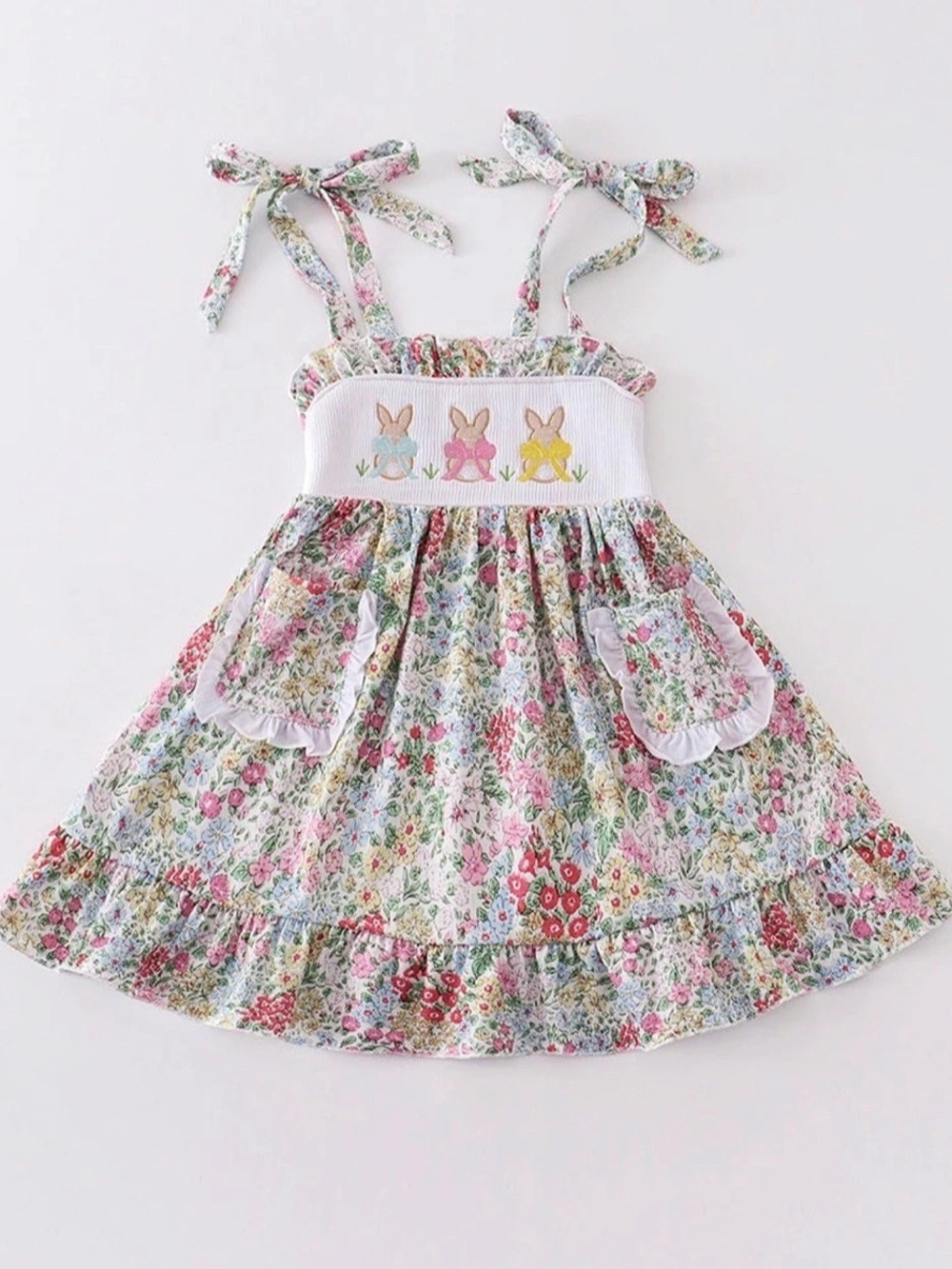 Abby & Evie Floral Bunny Dress